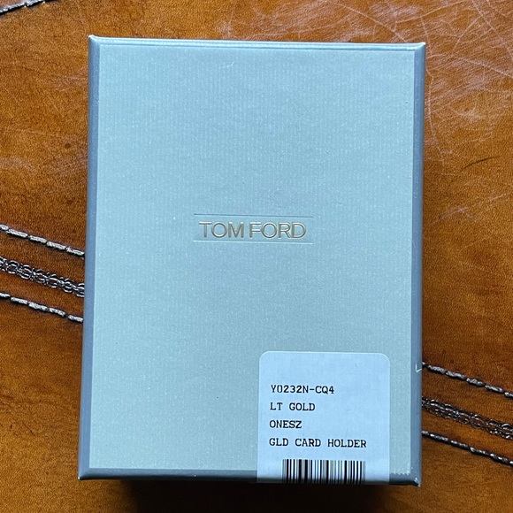 NWT Tom Ford Gold Credit Card Holder - Picture 8 of 10